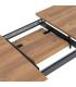 MESA EXTENSIBLE NATURAL DM-METAL SALÓN 160 X 90 X 76 CM