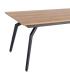 MESA EXTENSIBLE NATURAL DM-METAL SALÓN 160 X 90 X 76 CM