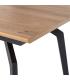 MESA EXTENSIBLE NATURAL DM-METAL SALÓN 160 X 90 X 76 CM