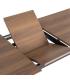 MESA EXTENSIBLE MARRÓN DM-METAL SALÓN 160 X 90 X 76 CM
