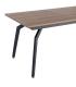 MESA EXTENSIBLE MARRÓN DM-METAL SALÓN 160 X 90 X 76 CM