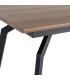 MESA EXTENSIBLE MARRÓN DM-METAL SALÓN 160 X 90 X 76 CM