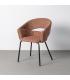 SILLA BRAZOS TEJA TEJIDO-METAL 59 X 61 X 82 CM