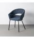 SILLA BRAZOS AZUL TEJIDO-METAL 59 X 61 X 82 CM
