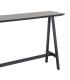 MESA ALTA NEGRO-CREMA DM-METAL MUEBLES 138 X 50 X 100 CM
