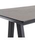 MESA ALTA NEGRO-CREMA DM-METAL MUEBLES 138 X 50 X 100 CM