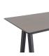 MESA ALTA NEGRO-CREMA DM-METAL MUEBLES 138 X 50 X 100 CM