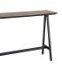 MESA ALTA NEGRO-NATURAL DM-METAL MUEBLES 138 X 50 X 100 CM