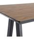 MESA ALTA NEGRO-NATURAL DM-METAL MUEBLES 138 X 50 X 100 CM
