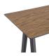 MESA ALTA NEGRO-NATURAL DM-METAL MUEBLES 138 X 50 X 100 CM