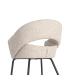 SILLA BRAZOS BEIGE TEJIDO-METAL 59 X 61 X 82 CM