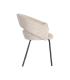 SILLA BRAZOS BEIGE TEJIDO-METAL 59 X 61 X 82 CM
