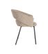 SILLA BRAZOS TAUPE TEJIDO-METAL 59 X 61 X 82 CM