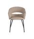 SILLA BRAZOS TAUPE TEJIDO-METAL 59 X 61 X 82 CM