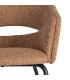 SILLA BRAZOS MOKA TEJIDO-METAL 59 X 61 X 82 CM