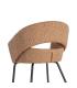 SILLA BRAZOS MOKA TEJIDO-METAL 59 X 61 X 82 CM