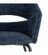 SILLA BRAZOS AZUL TEJIDO-METAL 59 X 61 X 82 CM