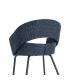 SILLA BRAZOS AZUL TEJIDO-METAL 59 X 61 X 82 CM