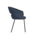 SILLA BRAZOS AZUL TEJIDO-METAL 59 X 61 X 82 CM