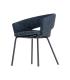 SILLA BRAZOS AZUL TEJIDO-METAL 59 X 61 X 82 CM