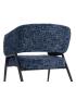 SILLÓN AZUL TEJIDO-METAL SALÓN 71 X 70 X 75 CM