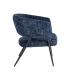 SILLÓN AZUL TEJIDO-METAL SALÓN 71 X 70 X 75 CM
