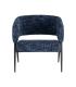 SILLÓN AZUL TEJIDO-METAL SALÓN 71 X 70 X 75 CM