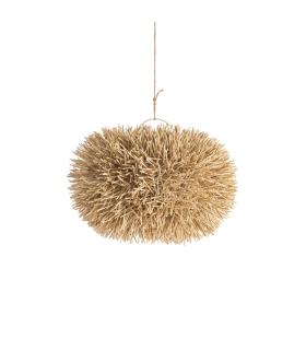 LÁMPARA TECHO NATURAL RATÁN ILUMINACIÓN 50 X 50 X 33 CM