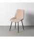 SILLA BEIGE TEJIDO-METAL CONTRACT 50 X 60 X 85 CM