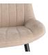 SILLA BEIGE TEJIDO-METAL CONTRACT 50 X 60 X 85 CM
