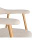 SILLA BRAZOS CREMA TEJIDO-METAL CONTRACT 56 X 50,50 X 76 CM