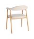SILLA BRAZOS CREMA TEJIDO-METAL CONTRACT 56 X 50,50 X 76 CM