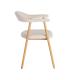 SILLA BRAZOS CREMA TEJIDO-METAL CONTRACT 56 X 50,50 X 76 CM