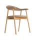 SILLA BRAZOS BEIGE TEJIDO-METAL CONTRACT 56 X 50,50 X 76 CM
