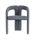 SILLA BRAZOS AZUL TEJIDO CONTRACT 60 X 50 X 76,50 CM