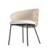 SILLA ESTAMPADO TEJIDO-METAL CONTRACT 56,50 X 56 X 74,50 CM