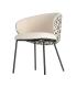 SILLA ESTAMPADO TEJIDO-METAL CONTRACT 56,50 X 56 X 74,50 CM