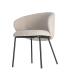 SILLA BEIGE TEJIDO-METAL CONTRACT 56,50 X 56 X 74,50 CM