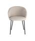 SILLA BEIGE TEJIDO-METAL CONTRACT 56,50 X 56 X 74,50 CM