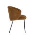 SILLA MARRÓN TEJIDO-METAL CONTRACT 56,50 X 56 X 74,50 CM