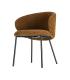 SILLA MARRÓN TEJIDO-METAL CONTRACT 56,50 X 56 X 74,50 CM