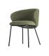 SILLA VERDE TEJIDO-METAL CONTRACT 56,50 X 56 X 74,50 CM