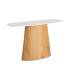 CONSOLA BEIGE PIEDRA PIEDRA SINTERIZADA 120 X 40 X 77 CM