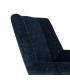 SILLÓN GIRATORIO AZUL TEJIDO-METAL 89 X 86 X 77 CM