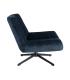 SILLÓN GIRATORIO AZUL TEJIDO-METAL 89 X 86 X 77 CM
