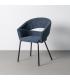 SILLA BRAZOS AZUL TEJIDO-METAL 59 X 61 X 82 CM