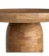 MESITA NATURAL MADERA DE MANGO SALÓN 75 X 75 X 40 CM