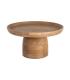 MESITA NATURAL MADERA DE MANGO SALÓN 75 X 75 X 40 CM