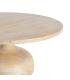 MESITA NATURAL MADERA DE MANGO SALÓN 90 X 90 X 40 CM