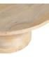 MESITA NATURAL MADERA DE MANGO SALÓN 90 X 90 X 40 CM